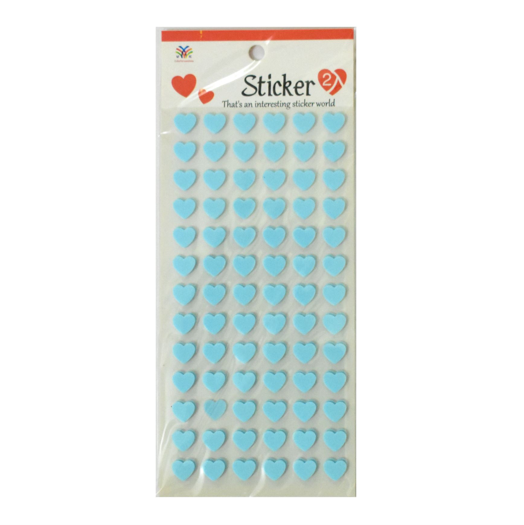Blue Heart Foam Stickers – 2 Sheets – Srushti Patil